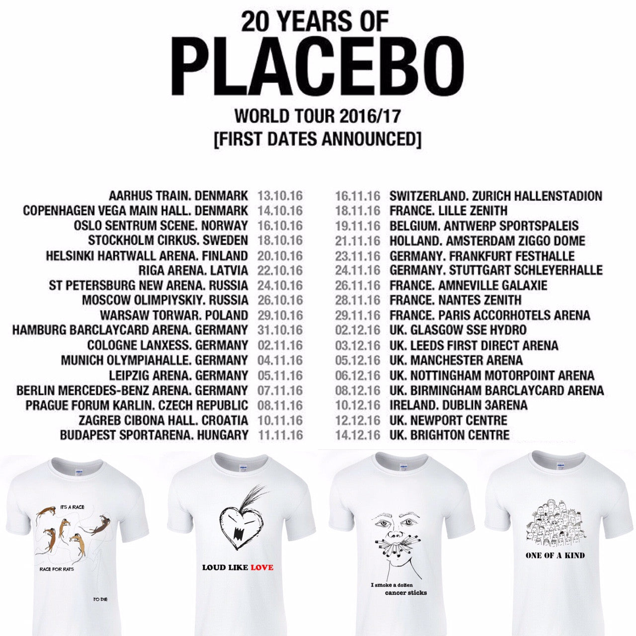 Placebo is coming to Brighton!
