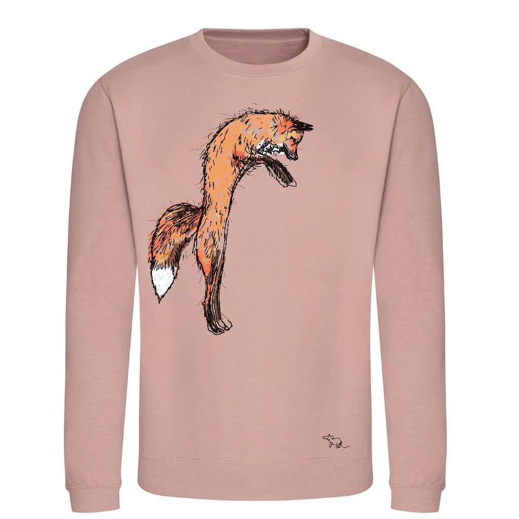 Fox and mouse unisex sweatshirt