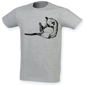 Sleeping cat men t-shirt