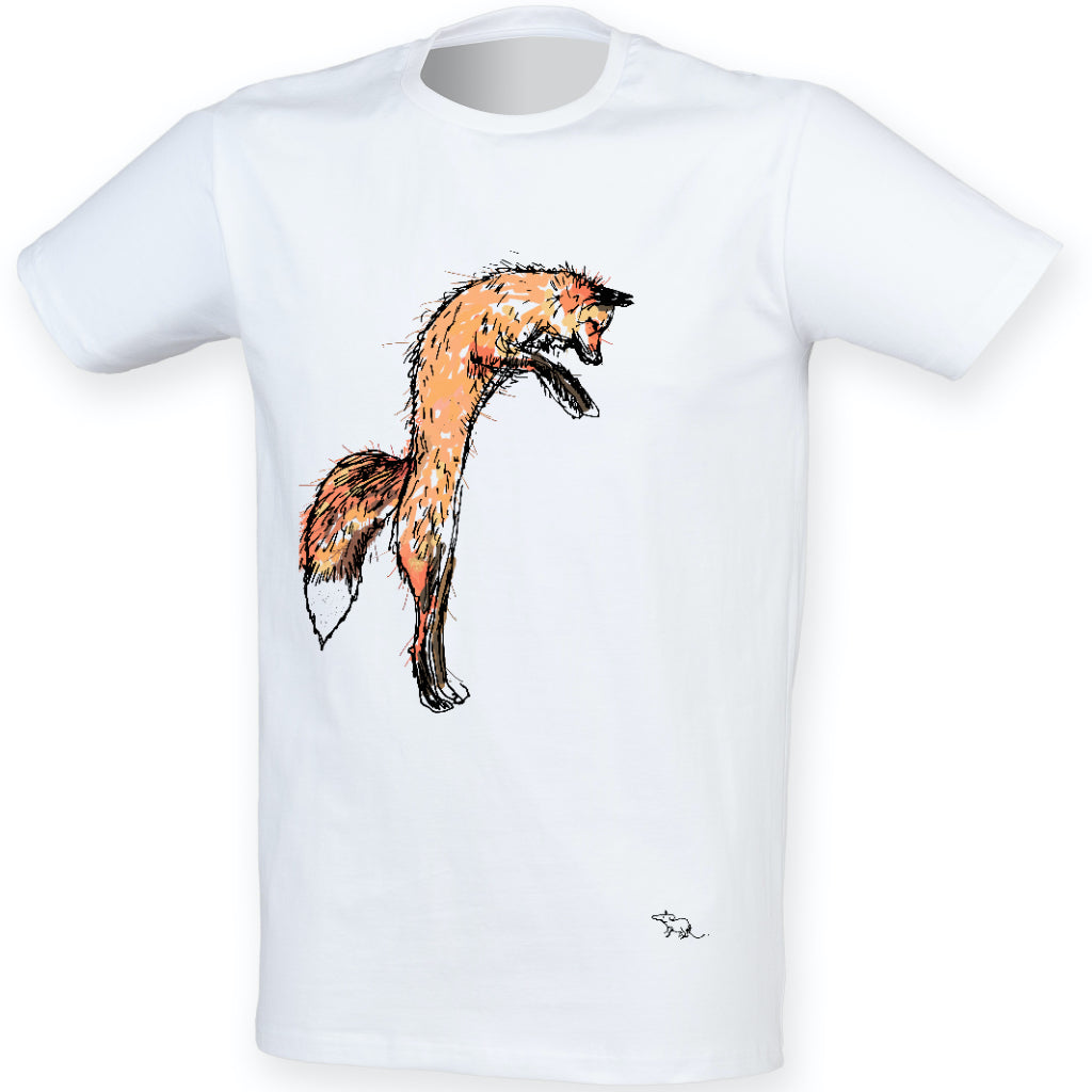 Fox and mouse men t-shirt