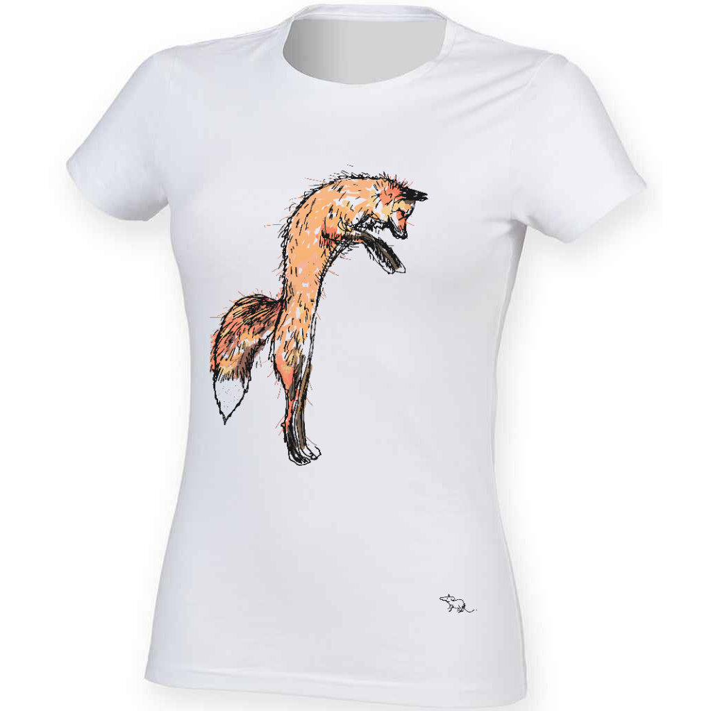 Fox and Mouse women t-shirt