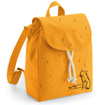 Mini amber rucksack, fox in the rain