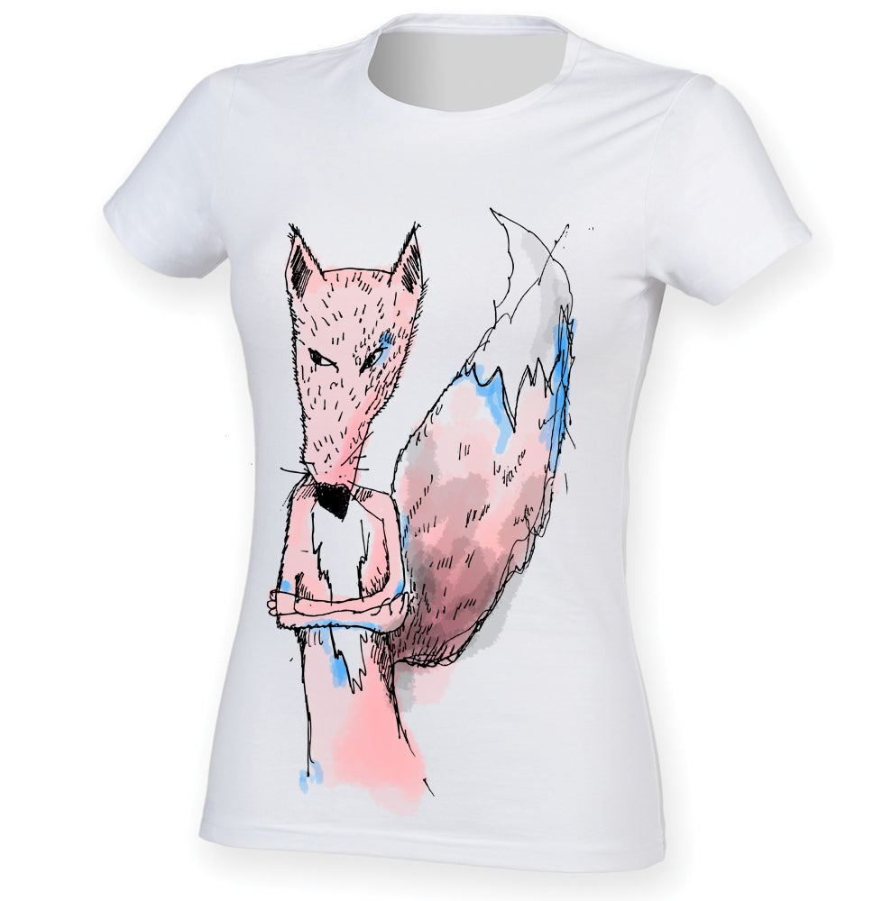 Annoyed fox women t-shirt-ARTsy clothing