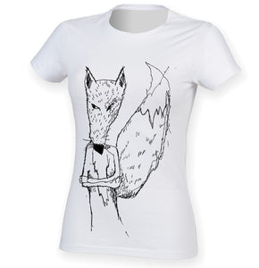 Annoyed fox women t-shirt-ARTsy clothing