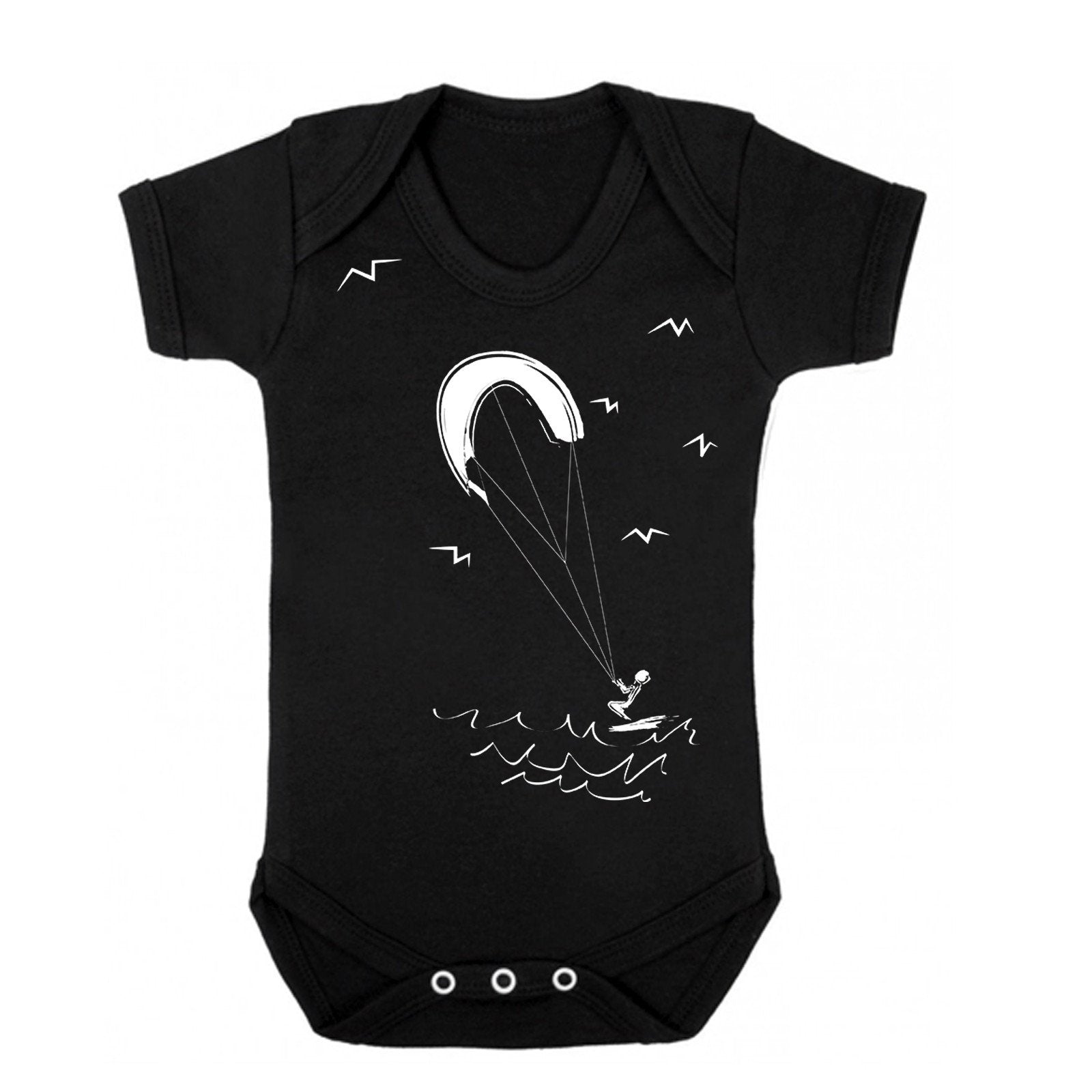 Babygrow - Kite Board Baby, Black
