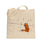 Bags - Fox In A Rain Tote Bag