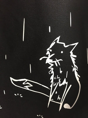 Bags - Fox In The Rain Canvas Bag, Black