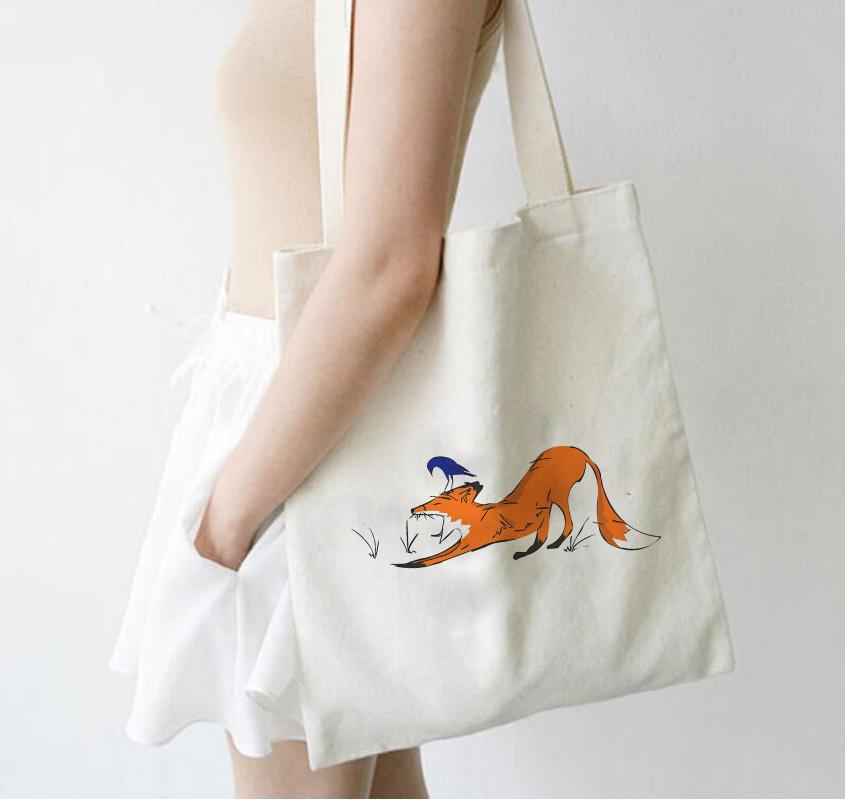 Bags - Yawning Fox Tote Bag