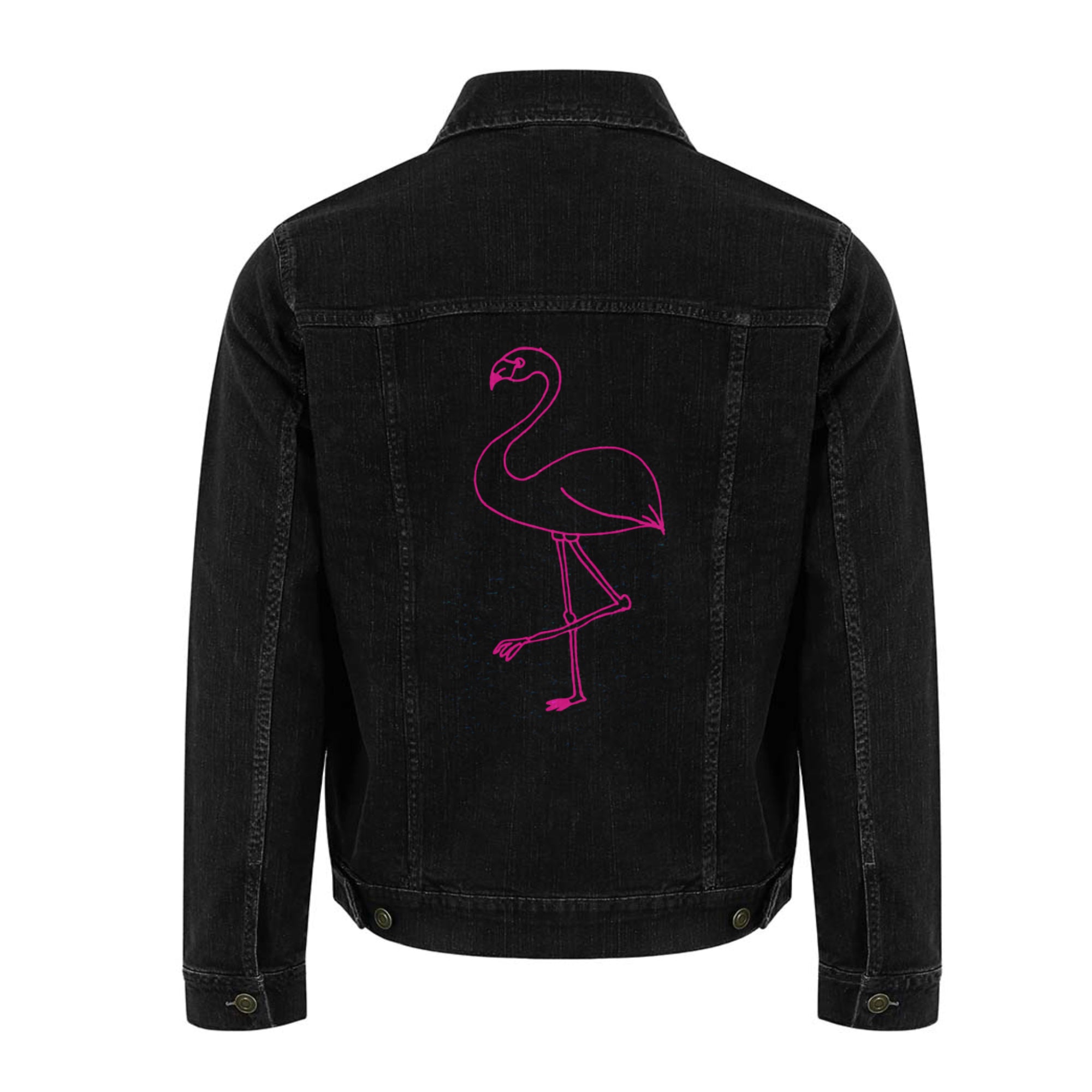 Flamingo denim jacket