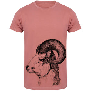 Mountain Goat men t-shirt, by Gill Pollitt