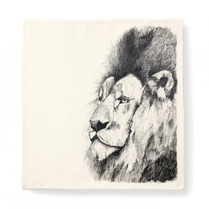 Cushion cover, Lion by Gill Pollitt
