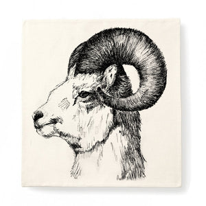 Cushion cover, Mountain Goat by Gill Pollitt