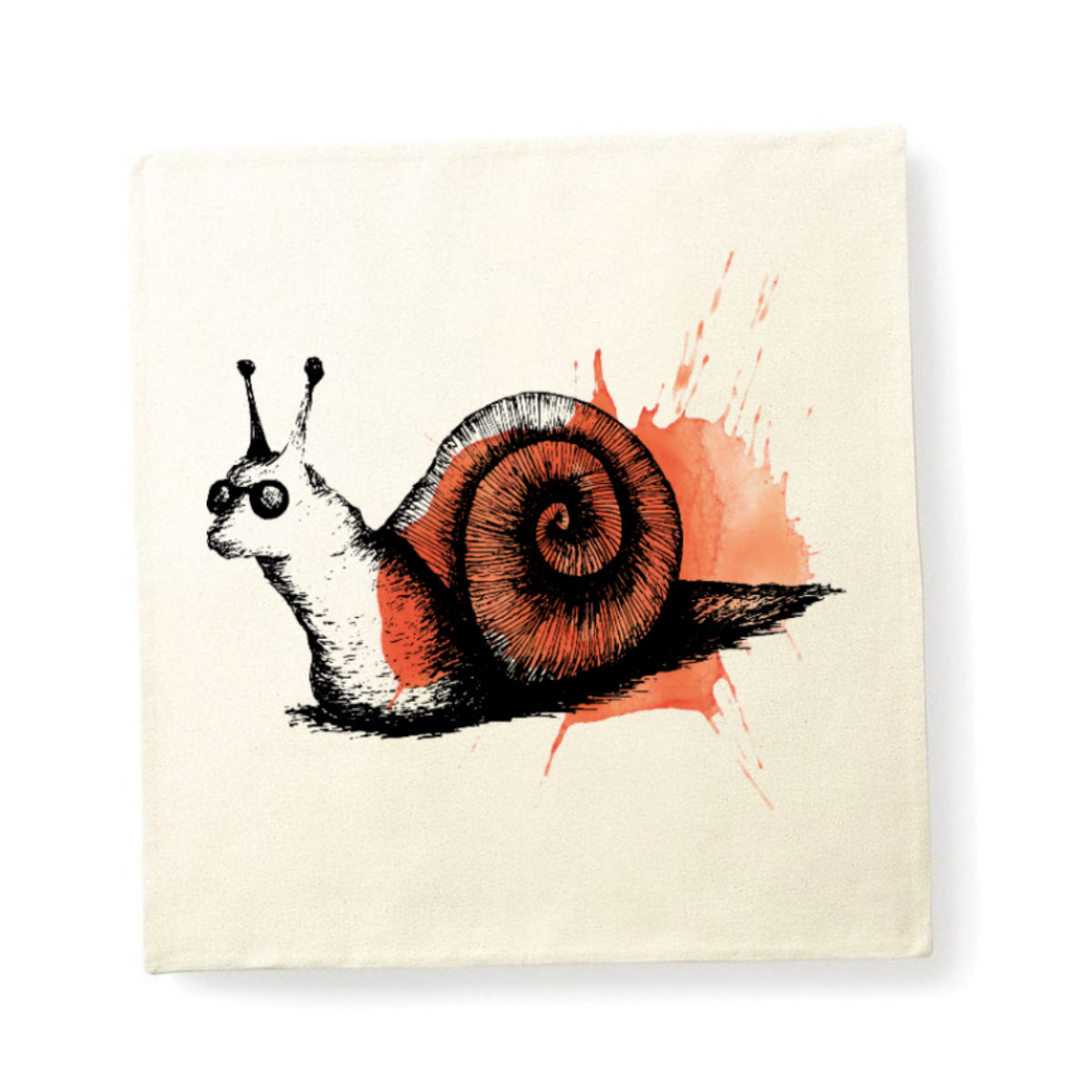 Cushion cover, snail maud by Gill Pollitt