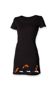 Dress - Jumping Fox T-shirt Dress