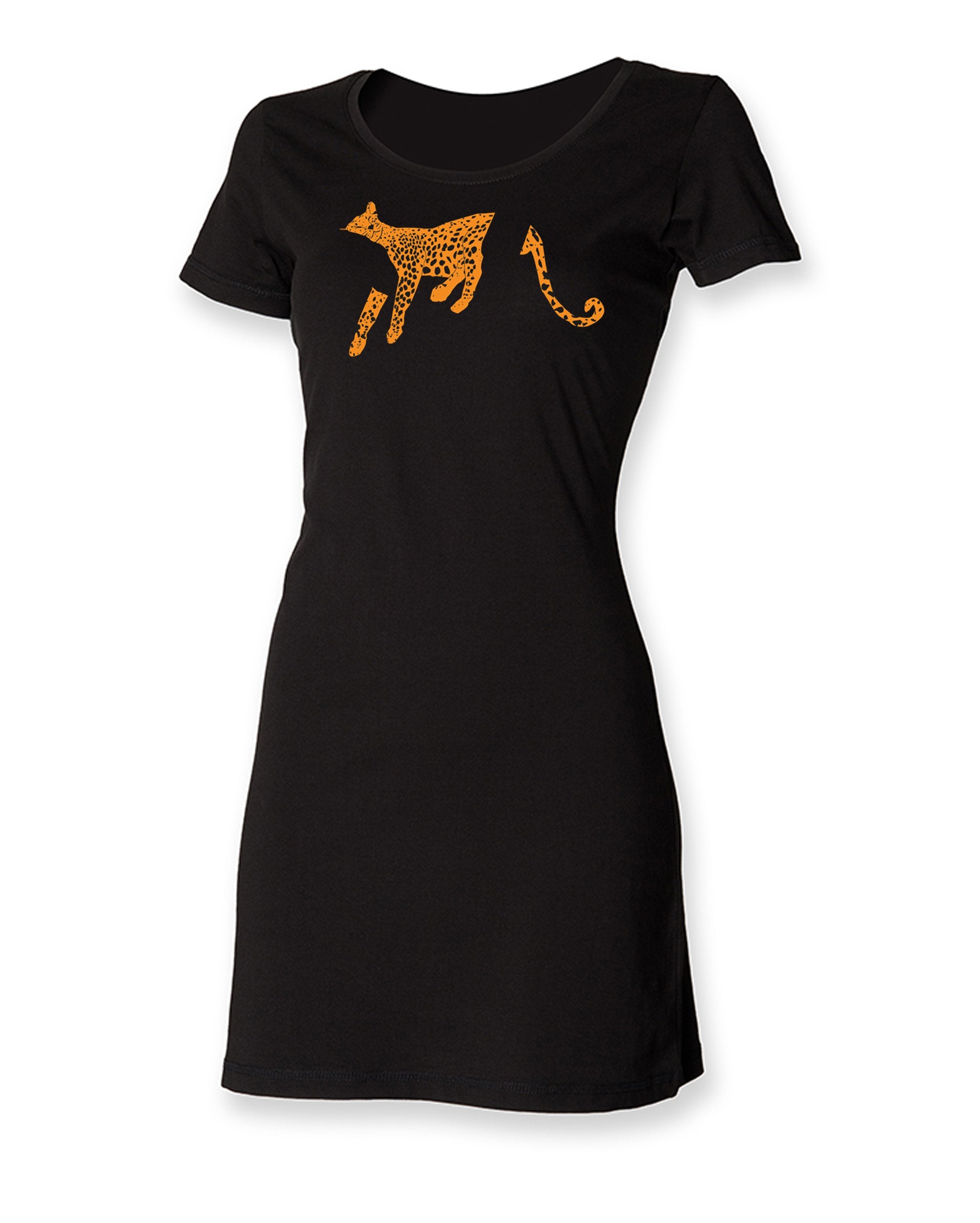 Dress - Leopard T-shirt Dress