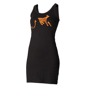 Dress - Leopard Vest Dress, Black