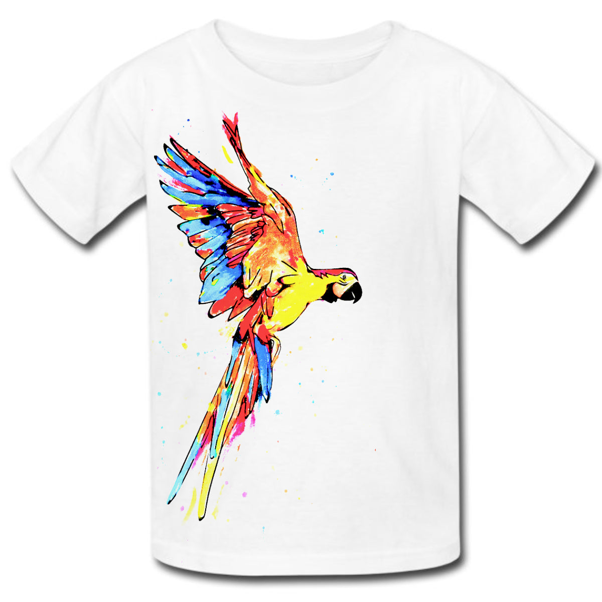 Funky parrot kids t-shirt