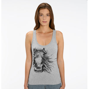 Painted horse sleeveless top
