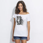 Painted horse women top