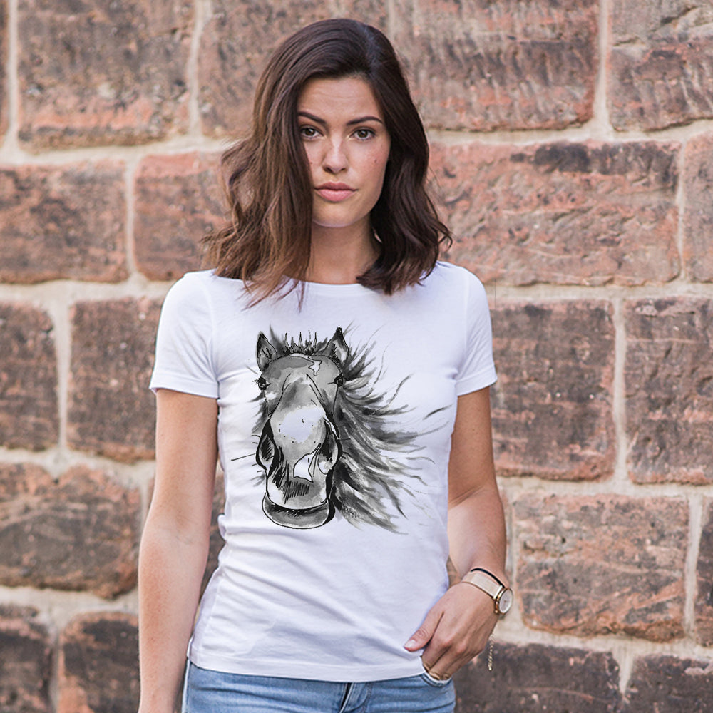 Painted horse women t-shirt
