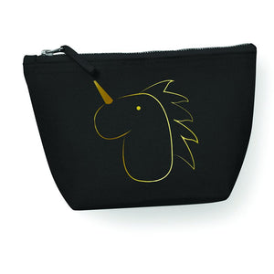 Make Up Bag - Cotton Accessory Bag, Unicorn