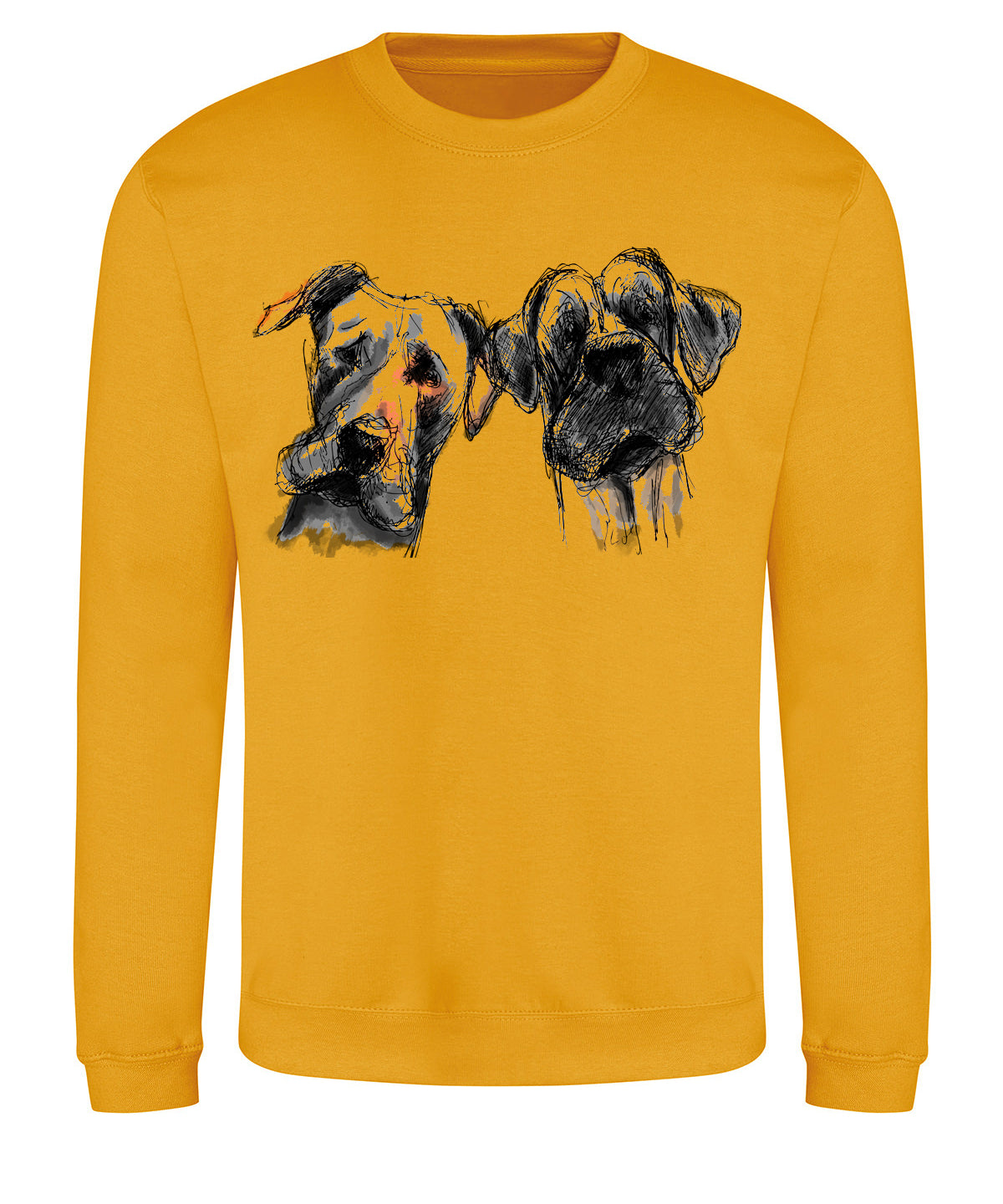 Two dogs unisex sweatshirt