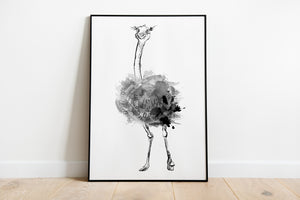 Ostrich print