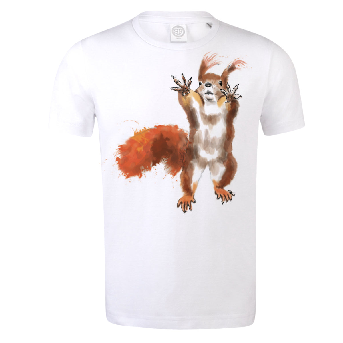 Red squirrel kids t-shirt