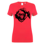 Chimp women t-shirt, by Gill Pollitt