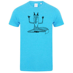 Meditating fox men t-shirt