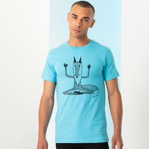 Meditating fox men t-shirt