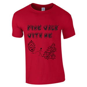 Fire walk with me t-shirt, twin peaks inspired tee - ARTsy clothing