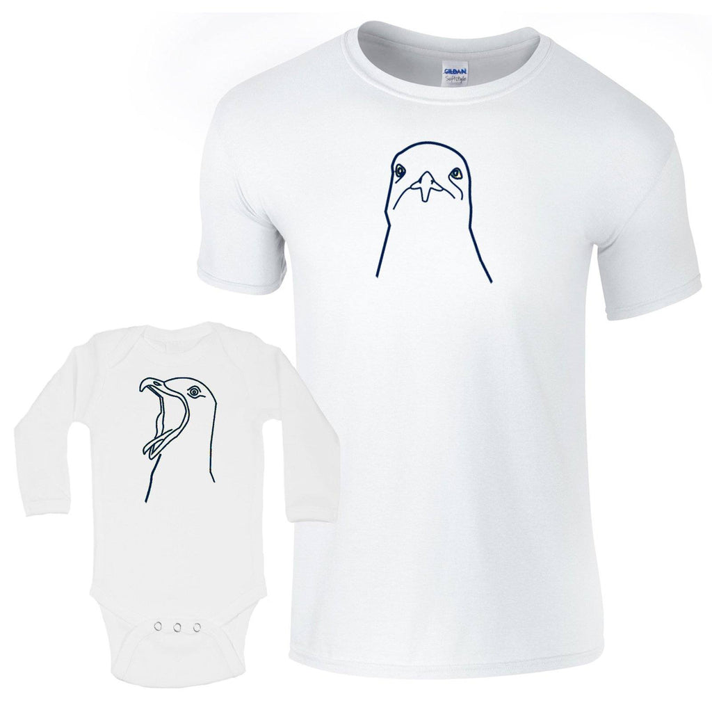T-shirts - Matching Seagulls Baby Daddy Shirts