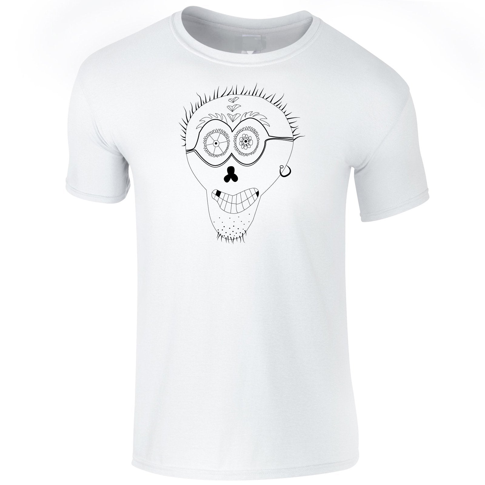 T-shirts - Punk Skull Men T-shirt