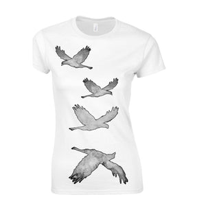 Artistic painted birds t-shirt-ARTsy clothing