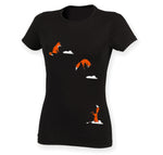 Women Top - Jumping Fox Women T-shirt, Black