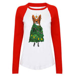 Christmas fox women shirt